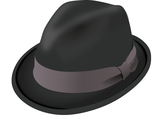 A photograph of a Trilby hat